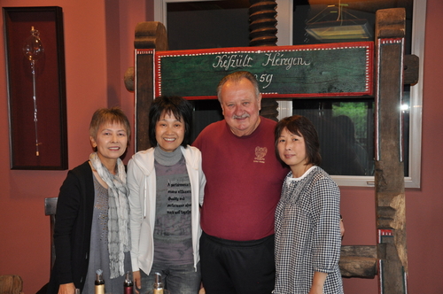 Three sisters from Japan visiting Lou